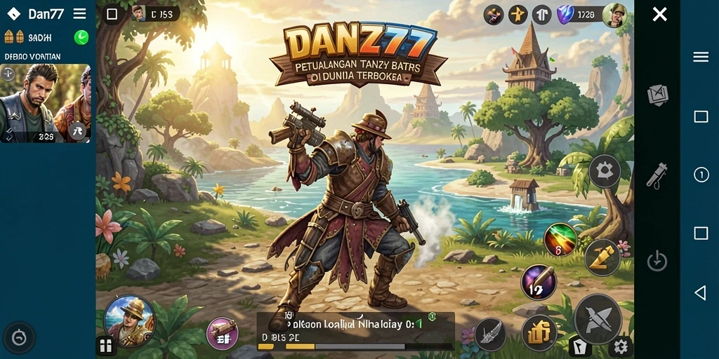 Gameplay menakjubkan DAN777 di dunia terbuka.