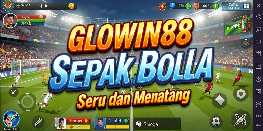Screenshot gameplay GLOWIN88 yang menampilkan aksi seru di lapangan.