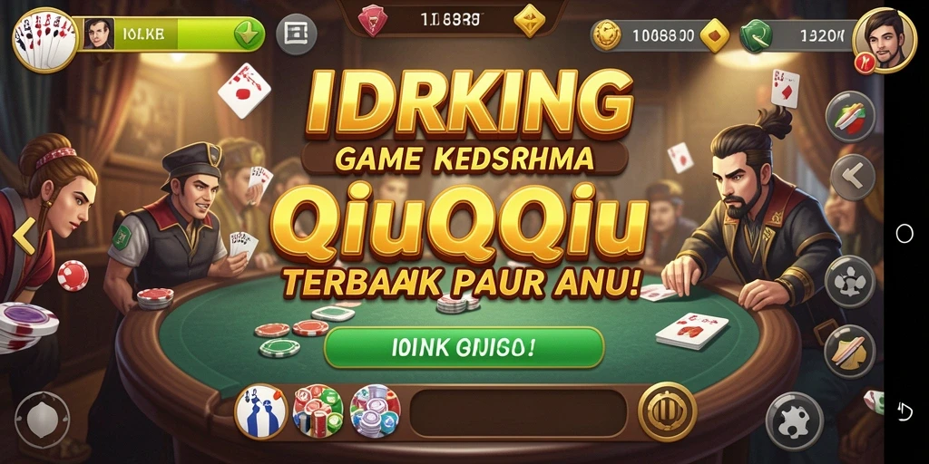 Tampilan gameplay menarik dari IDRKING dalam permainan QiuQiu.