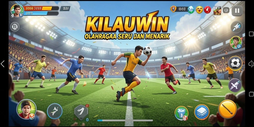 Screenshot gameplay KILAUWIN yang menampilkan aksi olahraga seru.