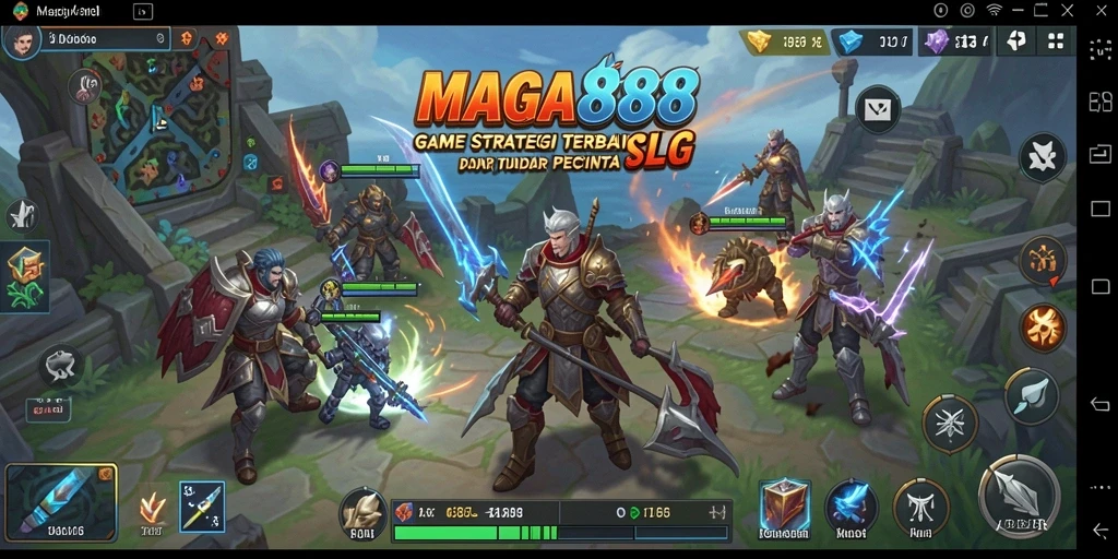 Screenshot MAGA888 menampilkan aksi strategi menarik dalam gameplay SLG.
