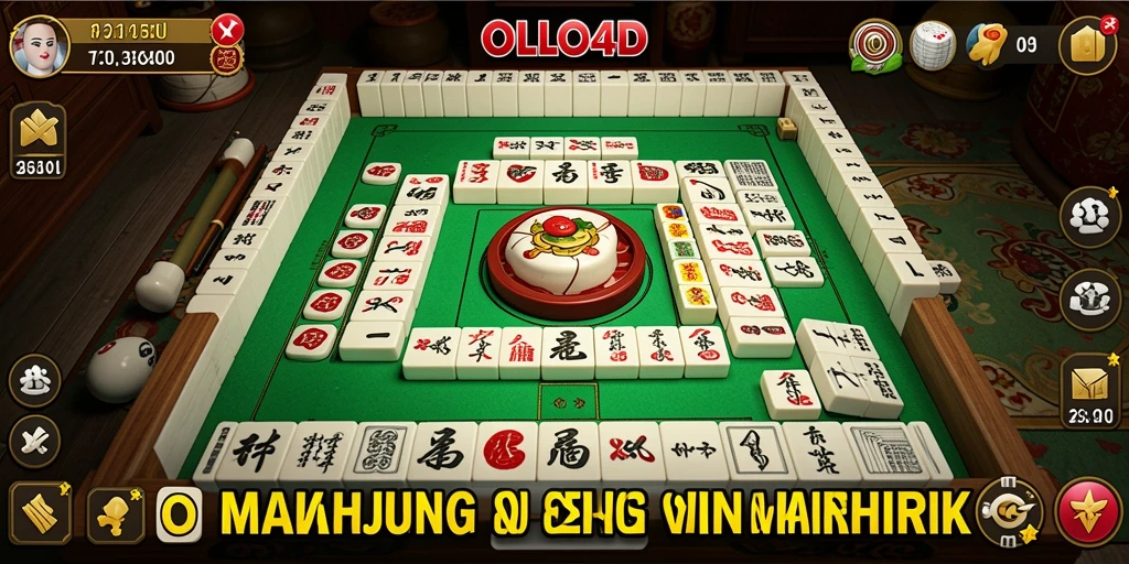Screenshot gameplay OLLO4D yang menampilkan asyiknya bermain Mahjong.