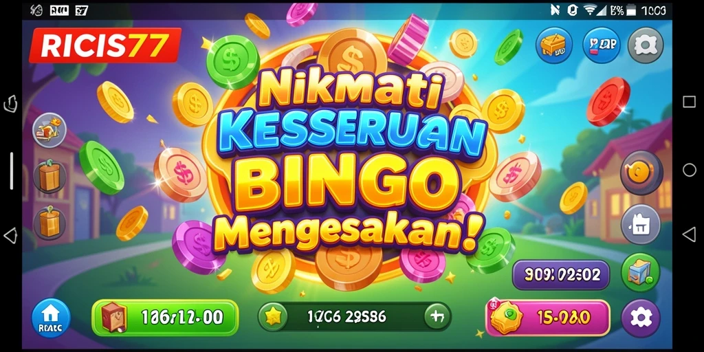 Tampilan gameplay seru di RICIS77 dengan banyak pemain Bingo.