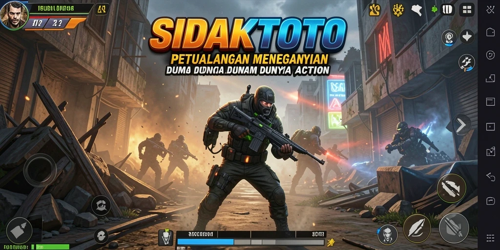 Tampilan seru dari gameplay action di SIDAKTOTO.