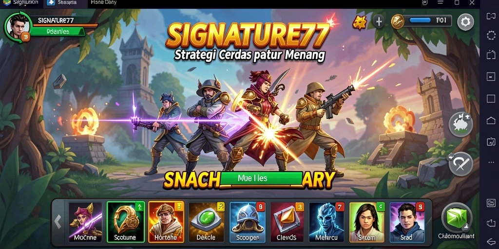 Gameplay SIGNATURE77 yang penuh dengan strategi dan tantangan.